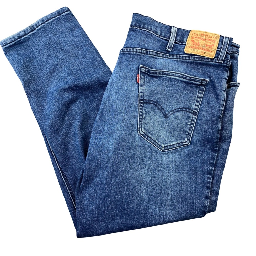 Levis 541 Athletic Taper Jeans Mens 40x30 Blue Stretch Denim 2019
